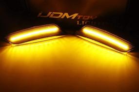 img 3 attached to Smoked Lens 27-SMD Amber LED Bumper Side Marker Light Kit for Cadillac ATS 2013-2014, Cadillac XT5 2017-up, Chevy Blazer 2019-up | OEM Front Sidemarker Replacement
