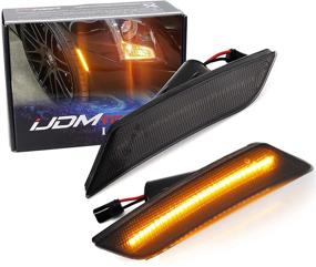 img 4 attached to Smoked Lens 27-SMD Amber LED Bumper Side Marker Light Kit for Cadillac ATS 2013-2014, Cadillac XT5 2017-up, Chevy Blazer 2019-up | OEM Front Sidemarker Replacement