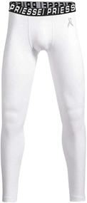 img 2 attached to Compression Leggings Football Basketball Baselayer Boys' Clothing