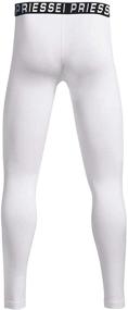 img 1 attached to Compression Leggings Football Basketball Baselayer Boys' Clothing
