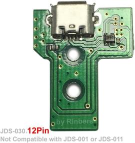 img 2 attached to 🎮 Rinbers JDS-030 USB Charging Port Charger Socket Board with 12 Pin Cable for Sony PS4 3rd Generation Controller
