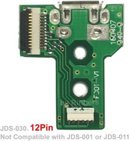 img 1 attached to 🎮 Rinbers JDS-030 USB Charging Port Charger Socket Board with 12 Pin Cable for Sony PS4 3rd Generation Controller