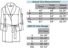 img 1 attached to Lavenderi Silky Lounge Lightweight Sleepwear Men's Clothing