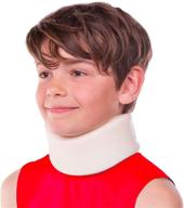 🧒 braceability kids neck brace: pediatric cervical collar for children with whiplash and torticollis - small youth support cuff (s) логотип