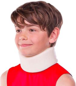 img 4 attached to 🧒 BraceAbility Kids Neck Brace: Pediatric Cervical Collar for Children with Whiplash and Torticollis - Small Youth Support Cuff (S)