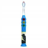 🦷 firefly ready go avengers toothbrush: light up, suction cup, blue (1-pack) logo