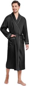 img 2 attached to 👘 SIORO Luxurious Long Sleeve Kimono Bathrobe