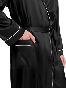 img 1 attached to 👘 SIORO Luxurious Long Sleeve Kimono Bathrobe