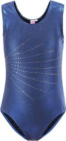 img 4 attached to Gymnastics Leotards Diamond Sportswear Sleeveless Sports & Fitness in Other Sports