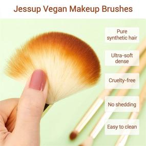 img 2 attached to Jessup Professional Brushes Foundation Cosmetics