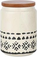 kopmath ceramic kitchen canister, 29 fl oz (850 ml), starry-sky bohemian style, airtight coffee canister, durable & dishwasher safe, food storage jar for coffee grounds, sugar, tea, spices, nuts, and candies - 1 piece логотип