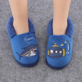 img 2 attached to 👣 Durable Cartoon Toddler Slippers: Cute Boys' Shoes for Cozy Indoor Adventures