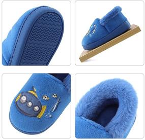 img 1 attached to 👣 Durable Cartoon Toddler Slippers: Cute Boys' Shoes for Cozy Indoor Adventures