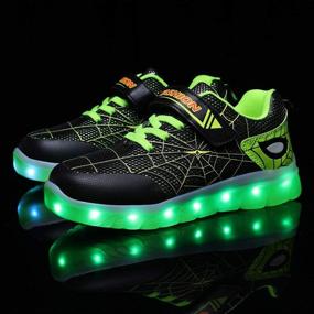 img 1 attached to Get Your Kids Spidey-Sense Tingling with YUNICUS Light Up Shoes - Perfect Gift for Birthdays, Thanksgiving, and Christmas!