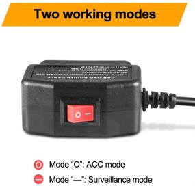 img 2 attached to OBD2 OBD Power Cable for Dash Camera by Ssontong - Mini USB OBDII Adapter Hardwire Charger Cable | 24-Hour Surveillance and Acc Two Mode with Switch Button (Mini USB Port)