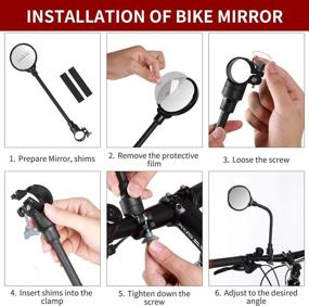 img 3 attached to 🚴 Enhance Your Cycling Safety with the West Biking Bike Mirror Handlebar Mount