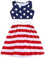 🎉 cm-kid little girls 4th of july dress for summer | toddler clothes for kids ages 2-6 years logo