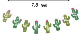 img 2 attached to 🌵 MEYSIMOON Cactus Party Decorations – Cactus Banner with 12 Latex Confetti Balloons for Fiesta, Luau, Summer, and Hawaii Parties