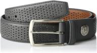 👔 classic and versatile: pebble beach mens black belt - premium men's accessory for belts logo