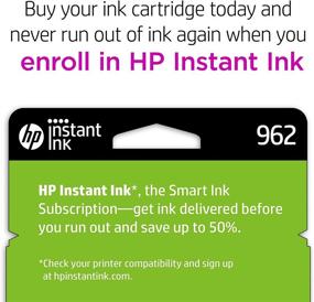 img 1 attached to 🖨️ HP 962 Black, Cyan, Magenta, Yellow Ink Cartridges (4-pack) for HP OfficeJet 9010 Series, OfficeJet Pro 9010/9020 Series | Instant Ink Eligible | 3YQ25AN