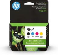 🖨️ hp 962 black, cyan, magenta, yellow ink cartridges (4-pack) for hp officejet 9010 series, officejet pro 9010/9020 series | instant ink eligible | 3yq25an логотип