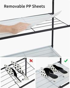 img 2 attached to 🧥 Black Coat Rack with Shelves - YOUDENOVA Small Clothes Rack, Freestanding Clothing Garment Rack for Living Room