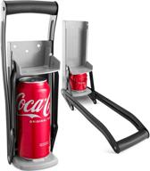 🍾 ram-pro 12 oz aluminum can crusher & bottle opener: heavy duty metal wall mounted soda beer smasher – eco-friendly recycling tool logo