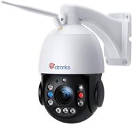 ctronics ptz camera outdoor - 5mp 30x optical zoom, 492ft night vision, laser ir light, wifi, human detection, auto tracking, sound light alarm, 2-way audio logo