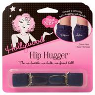 💙 hollywood fashion secrets hip hugger belt alternative, navy, one size, figure slimming elastic band – no buckle, no bulk logo