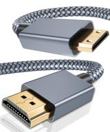 🔌 кабель elebase mini hdmi к hdmi: 6,6 фута, 4k 60 гц | цифровая видеокамера, видеокамера, видеокарта графики логотип