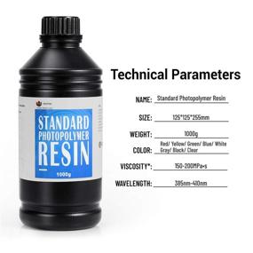 img 2 attached to 🖨️ High Precision LCD UV Curing Photopolymer Resin for WEISTEK 3D Printer - Ideal for SLA 3D Printing at 405Nm