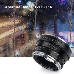 img 1 attached to 📷 Pergear 35mm F1.6 Manual Focus Fixed Lens for Fujifilm XF-Mount Cameras - Compatible with X-A1, X-A10, X-A2, X-A3, X-M1, X-T1, X-T3, X-T10, X-T2, X-T20, X-T30, X-Pro1, X-Pro2, X-E1, X-E2, X-E3 - Black