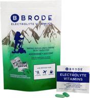 💪 brode electrolyte vitamin: zero-sugar, portable tablets for sports, hangovers, jetlag - boosted with 5 essential electrolytes + 9 vitamins - no gross flavor logo