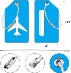 img 2 attached to Silicone Luggage Suitcases Stainless Fastening（Blue）