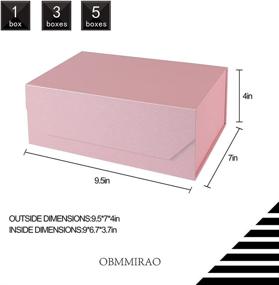img 2 attached to OBMMIRAO Packaging Bridesmaid Rectangle Collapsible: Efficient Retail Store Fixtures & Equipment