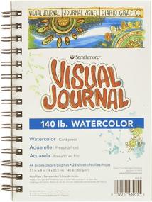 img 4 attached to 🎨 Strathmore 400 Series Visual Watercolor Journal, 140 LB Cold Press, 5.5"x8", 22 Sheets - White