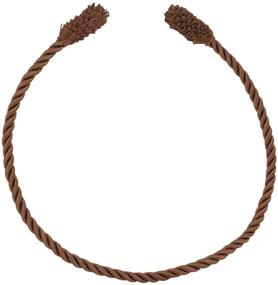 img 2 attached to 🎀 High-end Decorative Garland Ties, Set of 6, 20 inches (Brown)