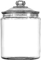 set of 2 anchor hocking 🏺 1-gallon heritage hill jars for elegant storage логотип