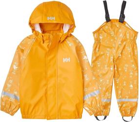 img 4 attached to 🌧️ Helly-Hansen Детский дождевик с принтом Bergen AOP Pu: стильная и защитная дождевая одежда для детей