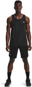 img 2 attached to 🩳 Under Armour Men's Stretch Woven 9-inch Launch Shorts