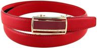 👗 women's accessories and belts: leather ratchet sliding buckle for enhanced style and functionality logo