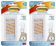 🚿 command water-resistant refill strips - assorted sizes: 2 medium, 4 large (pack of 2) logo