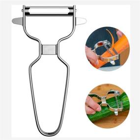 img 2 attached to 🍏 Xinzi Multi-Purpose Stainless Steel Fruit Paring Peeler - Kitchen Gadget for Potato Scraper and Vegetable Peeling Tool