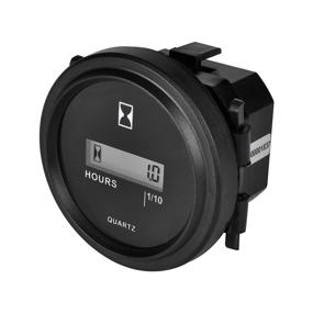 img 4 attached to 🕓 Efficient Jayron JR-HM005DC Snap in Hour Meter: Round LCD Quartz Hourmeter for Fork Cart Boat Tractor Generator Engine Mower (DC4.5V-90V)