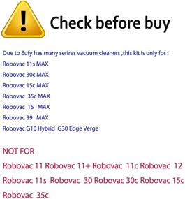 img 3 attached to JoyBros Eufy RoboVac Replacement Parts & Accessories Kit for RoboVac 11S Max, 15C Max, 🧹 30C Max, 35C Max, 15t Max, 39 Max Series, G10, G30, Edge, Verge, Hybrid Robotic Cleaners…