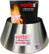 🔥 enhance your grilling experience with vortex (in)direct heat: perfect for weber kettle 22 26.75 wsm smokey mountain xl kamado xl big green egg - medium size logo