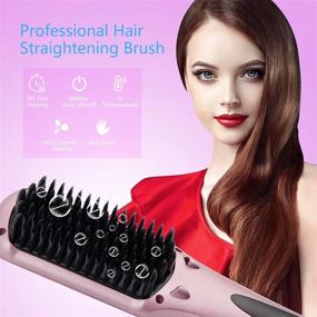 img 2 attached to Straightener Straightening Temperature Settings Anti Scald Hair Care for Styling Tools & Appliances