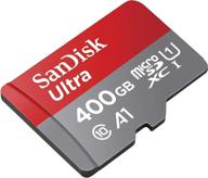 📱 sandisk ultra 400gb microsd card for motorola cell phone compatible with moto e 2020, moto e7, moto g power, edge+ (sdsquar-400g-gn6mn) bundle with (1) everything but stromboli microsd memory card reader logo