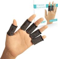 🖐️ vive finger sleeve protectors (30 pack) - thumb and finger support for gaming, guitar players - ideal for trigger finger, arthritis, sport injury, and joint pain - ultimate fabric guard for pinky and index fingers logo