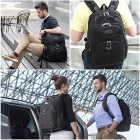 img 3 attached to 🎒 EVERKI Atlas Business Laptop Backpack, Adjustable Compartment for 13-Inch to 17.3-Inch Laptops, Unisex Design, Travel-Friendly (EKP121)